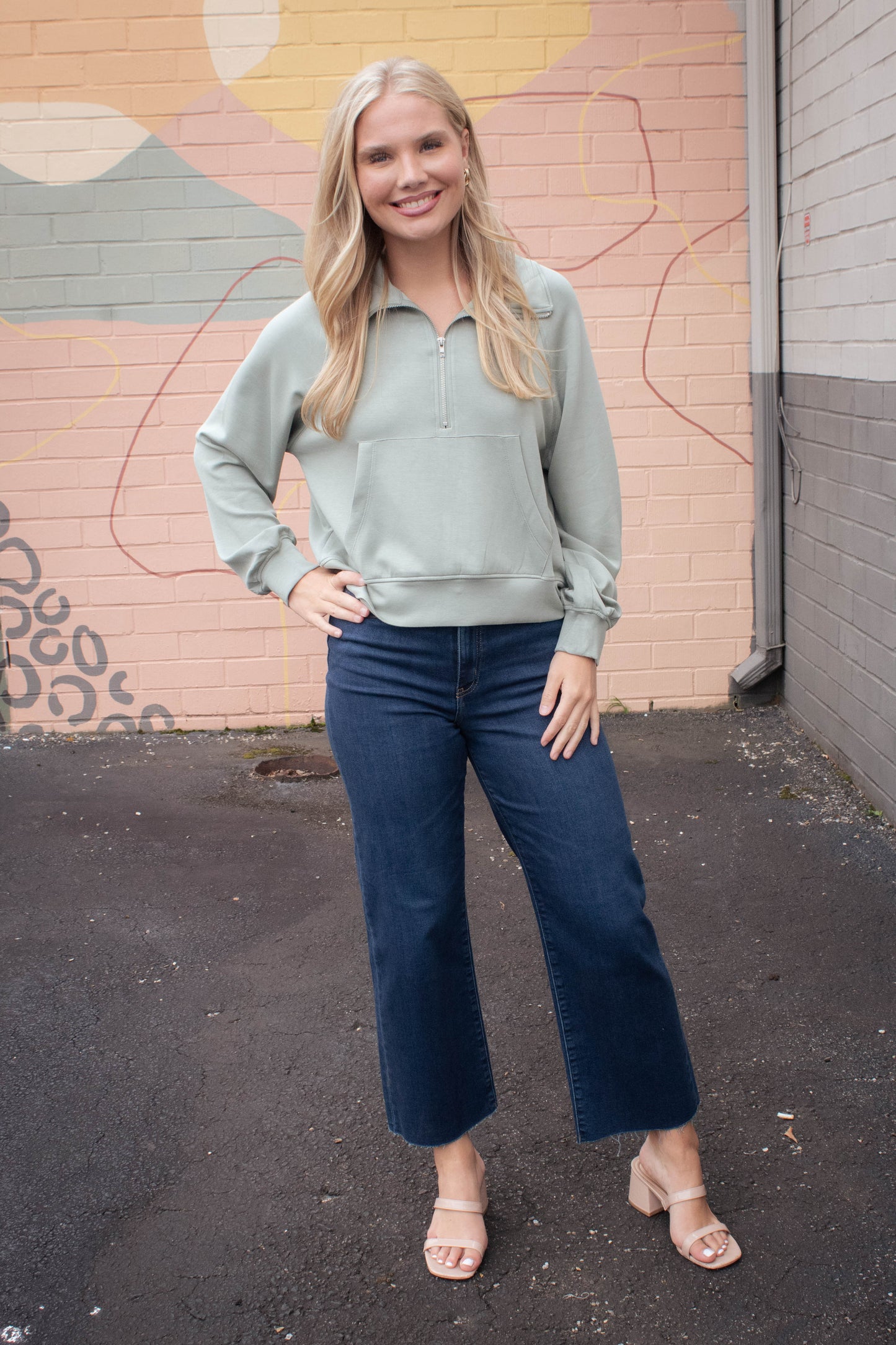  Pleaser High Rise Wide Ankle Jeans, Magic Hour | Daze