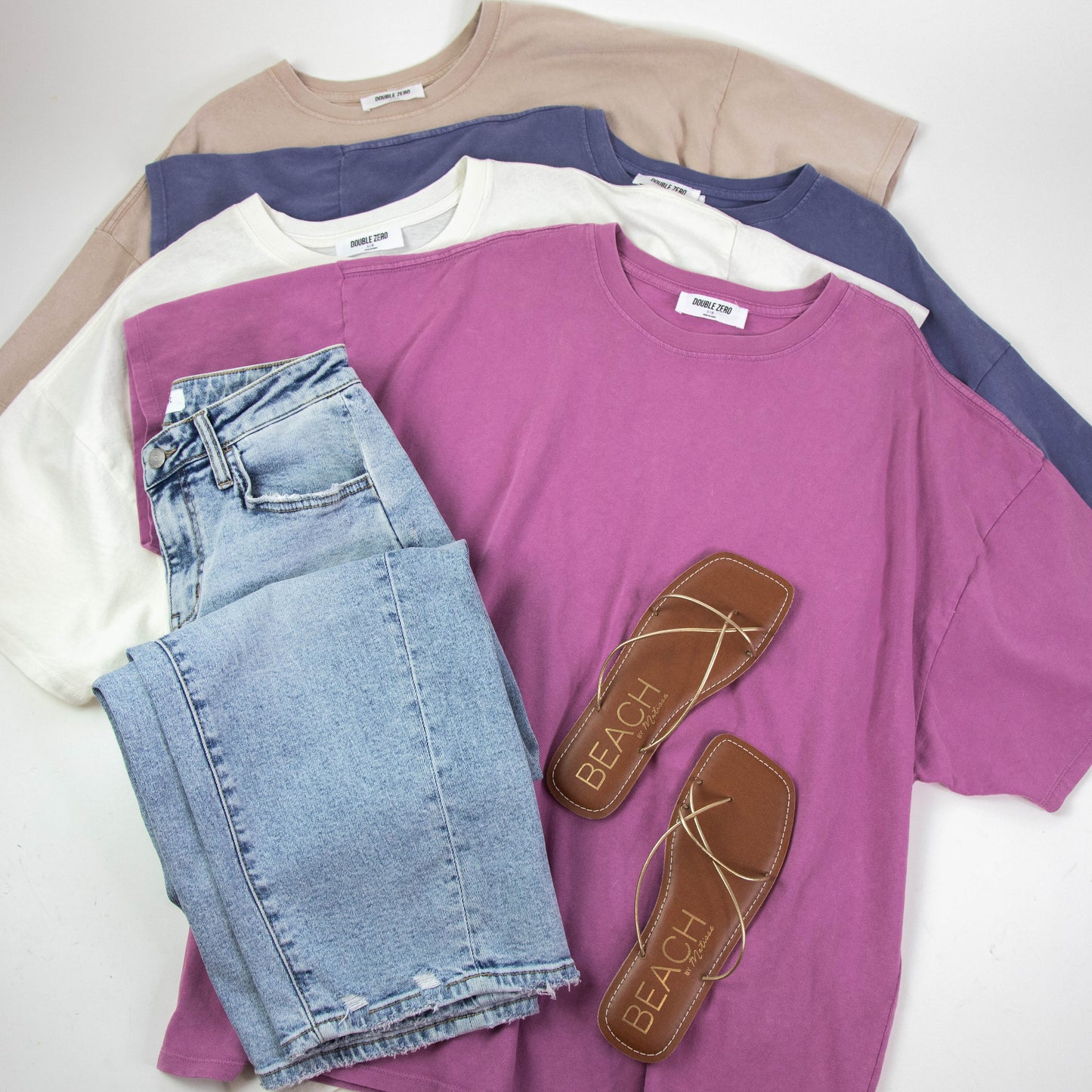  Jayla Oversized Knit Tee, Off White