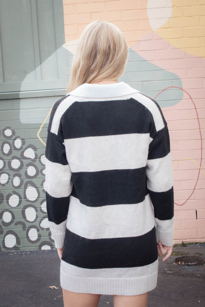  Polo Striped Dress, Heather Pearl | Sanctuary