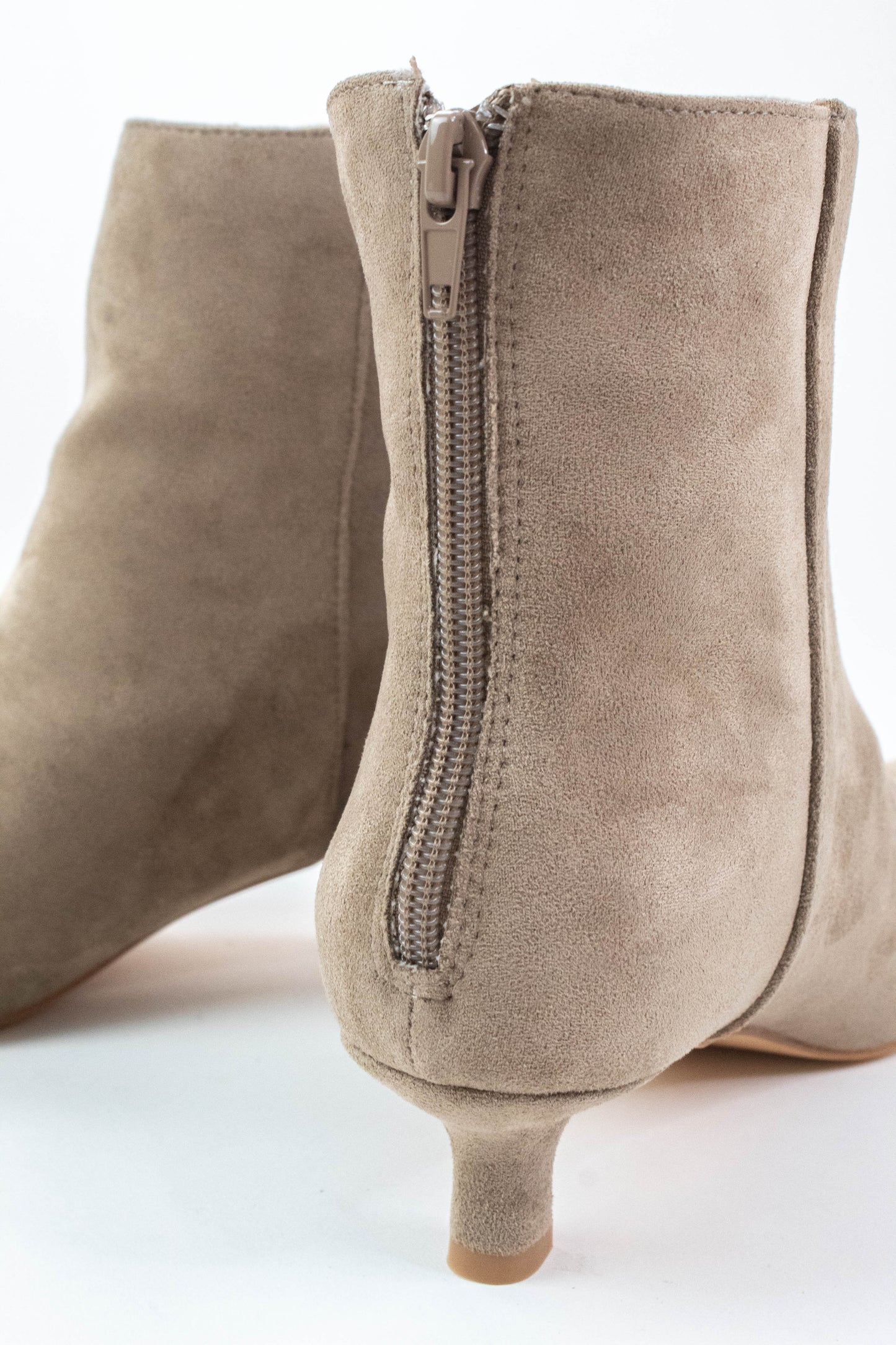  Genesis Kitten Heel Bootie, Taupe | Beach By Matisse