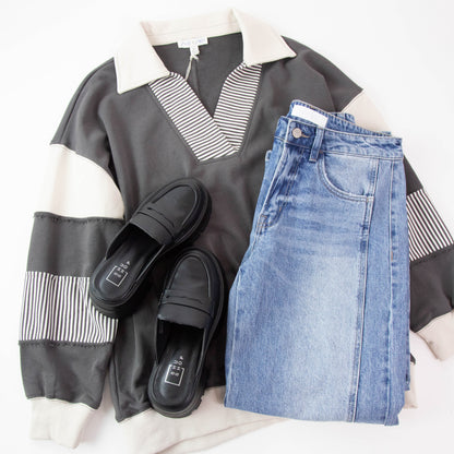  Trixie Loafer Mule, Black | ShuShop