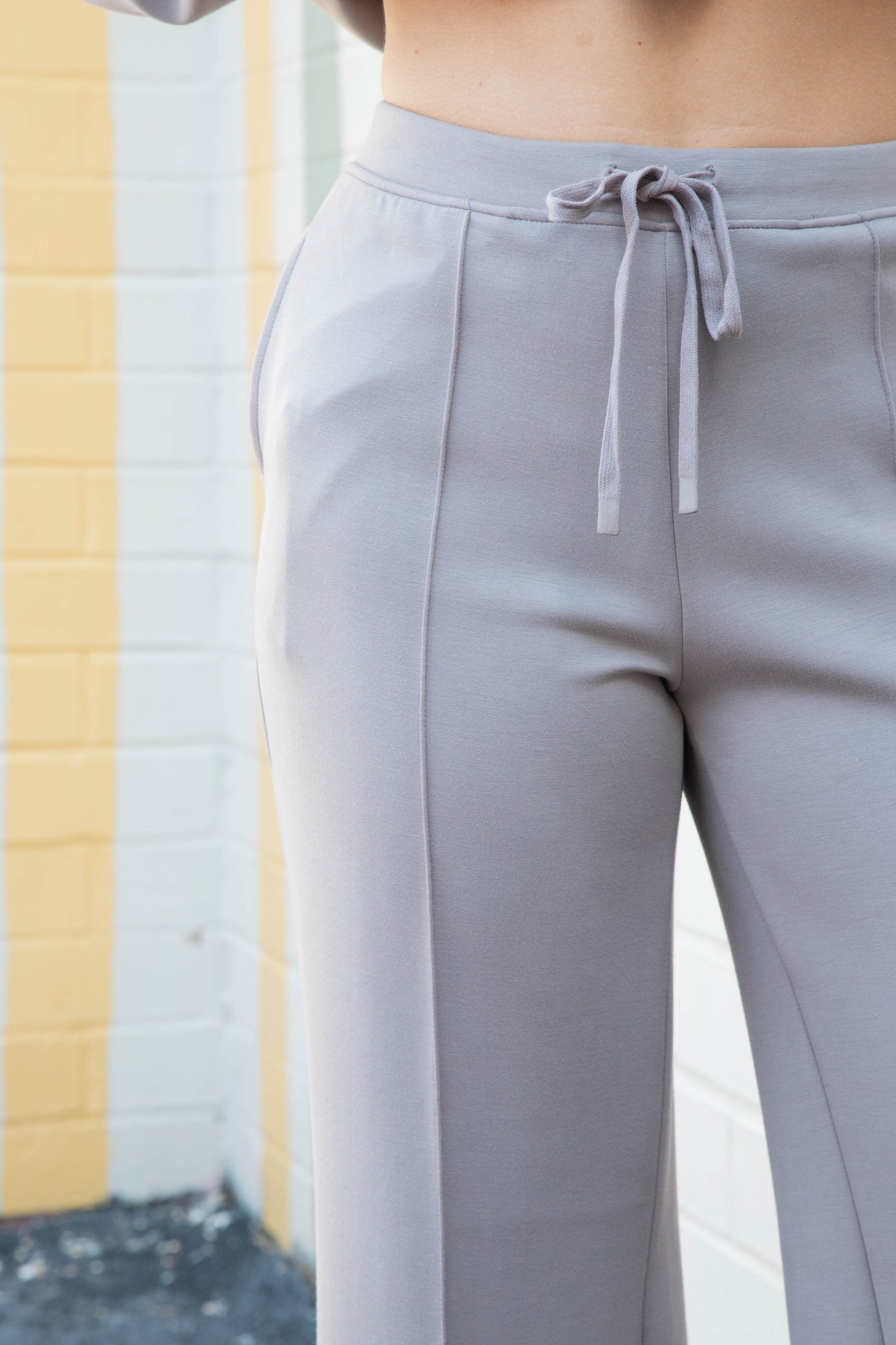  Prida Soft Knit Straight Leg Pants, Fog | RD Style