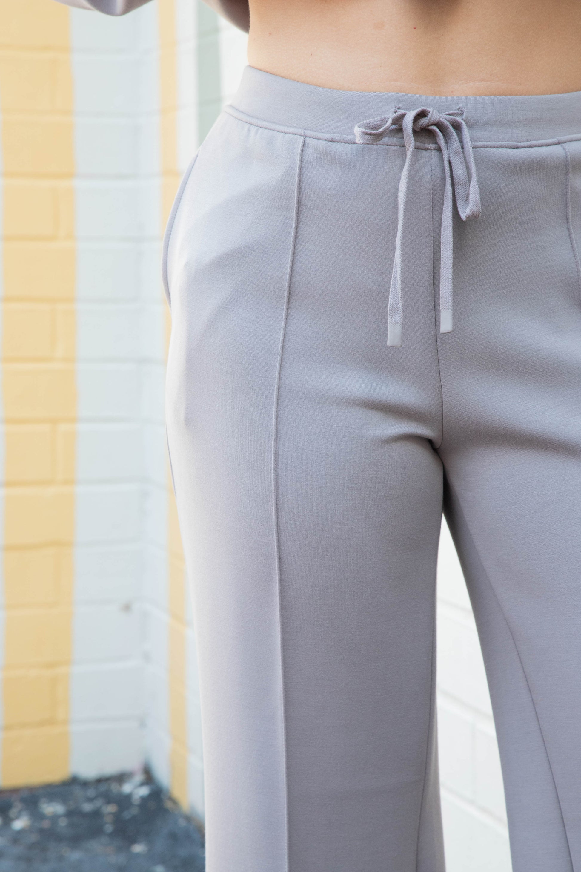  Prida Soft Knit Straight Leg Pants, Fog | RD Style