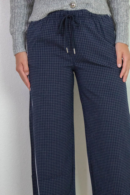  Calloway Check Woven Pants, Navy