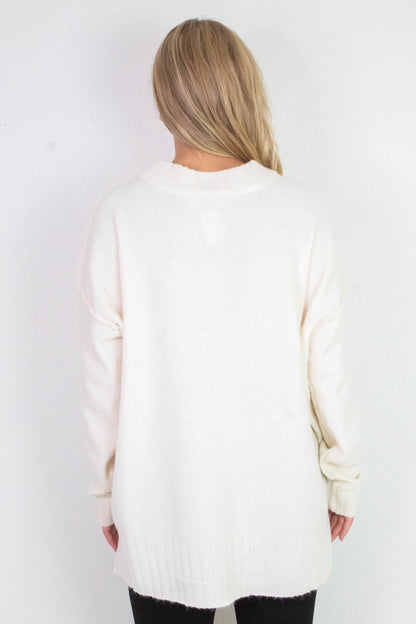  Oakleigh Relaxed Fit Sweater, Whip Cream