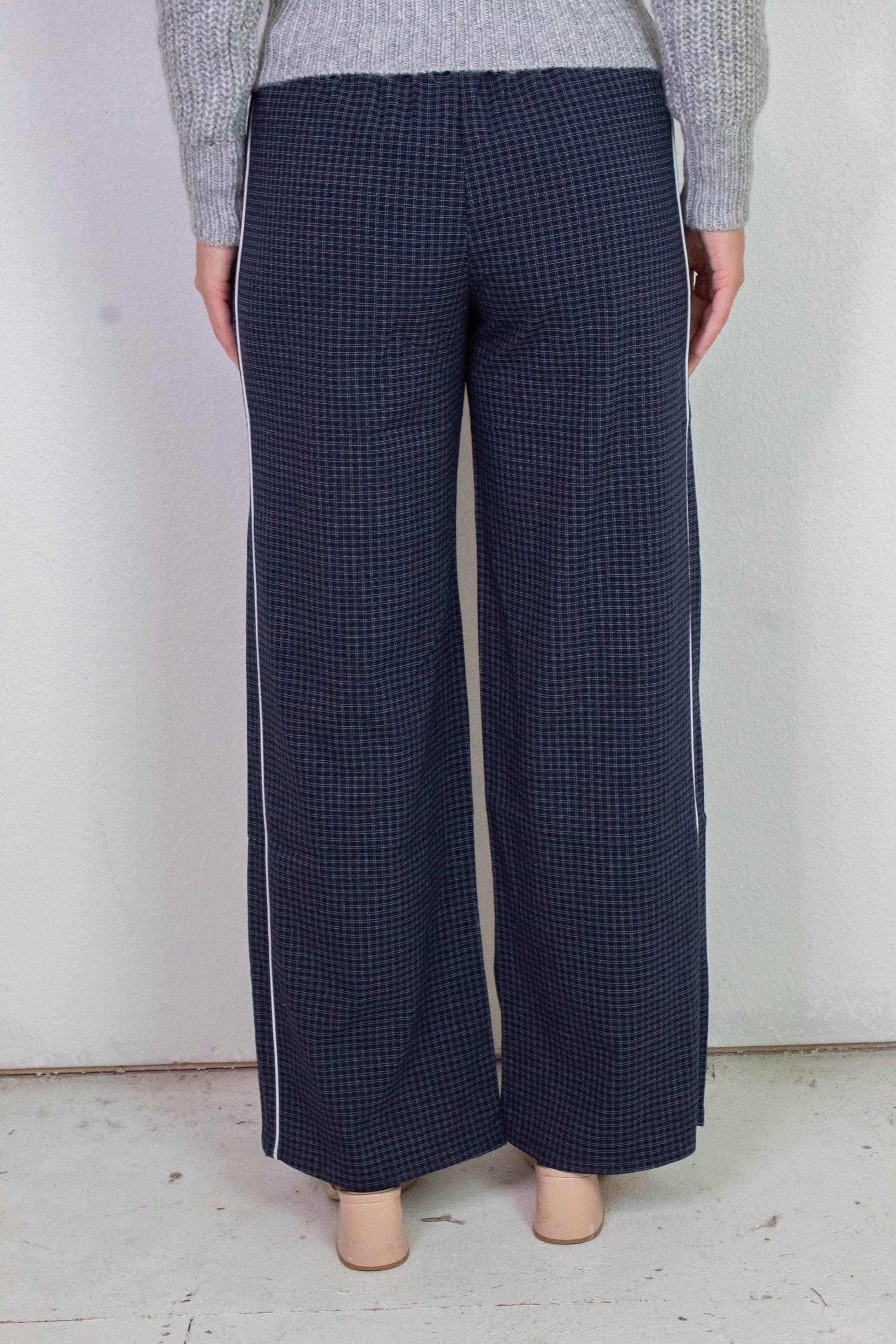  Calloway Check Woven Pants, Navy