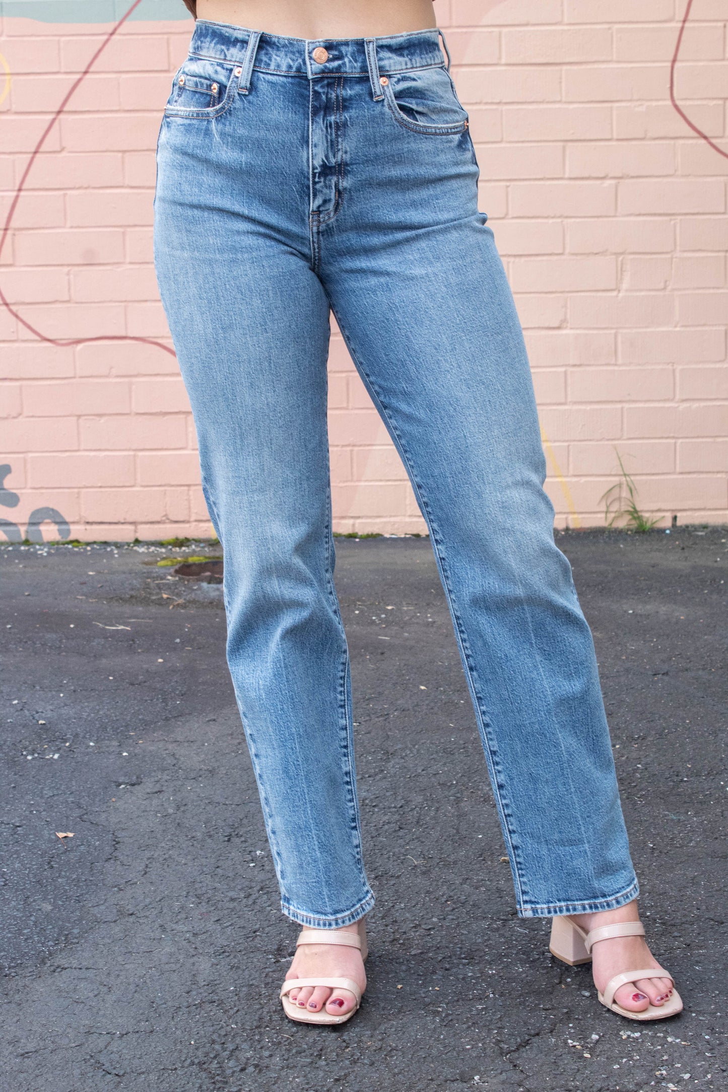  Sundaze High Rise Vintage Straight Jean, Brooklyn | Daze