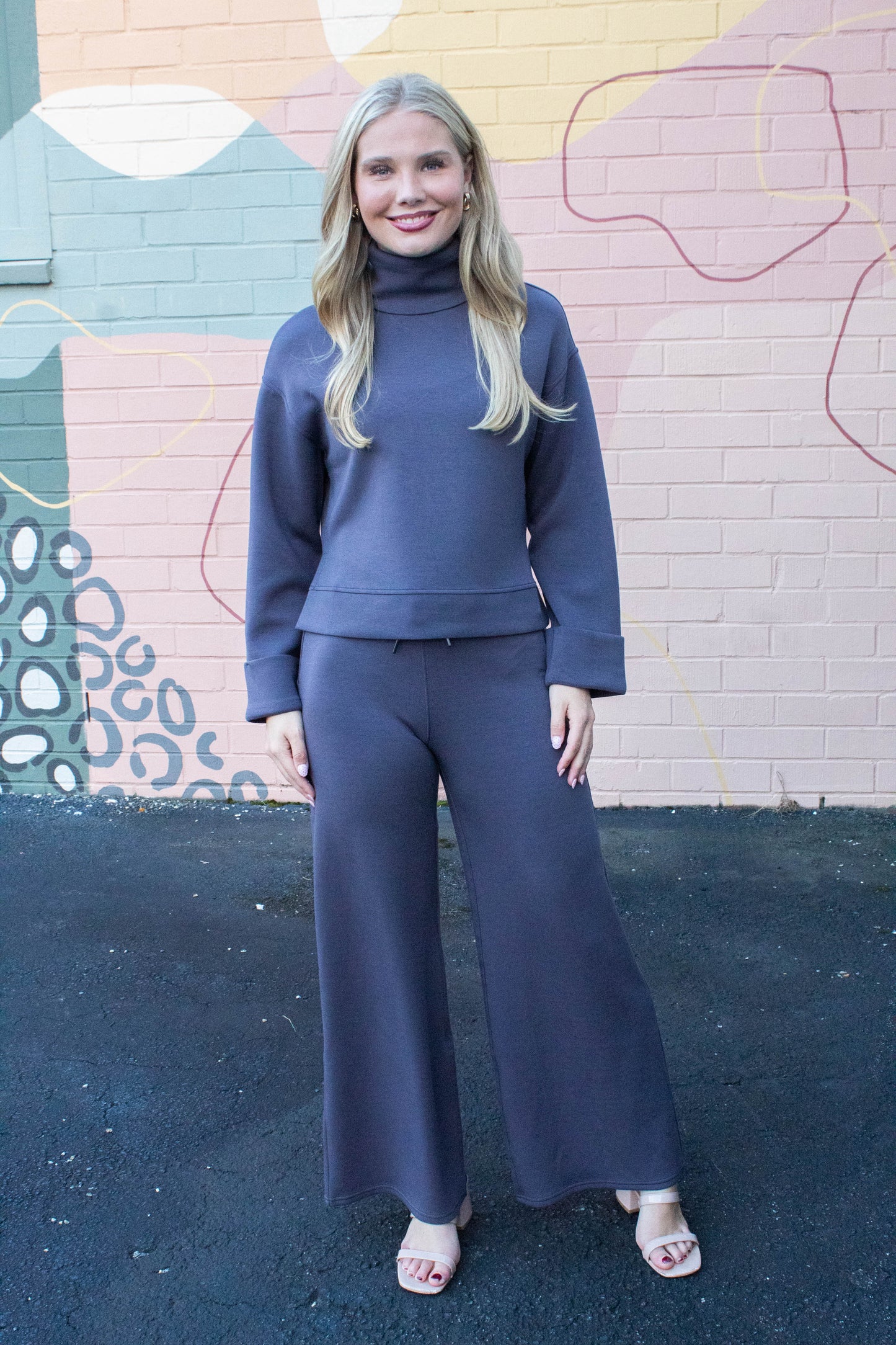  Airessentials Wide Leg Pant, Storm | SPANX