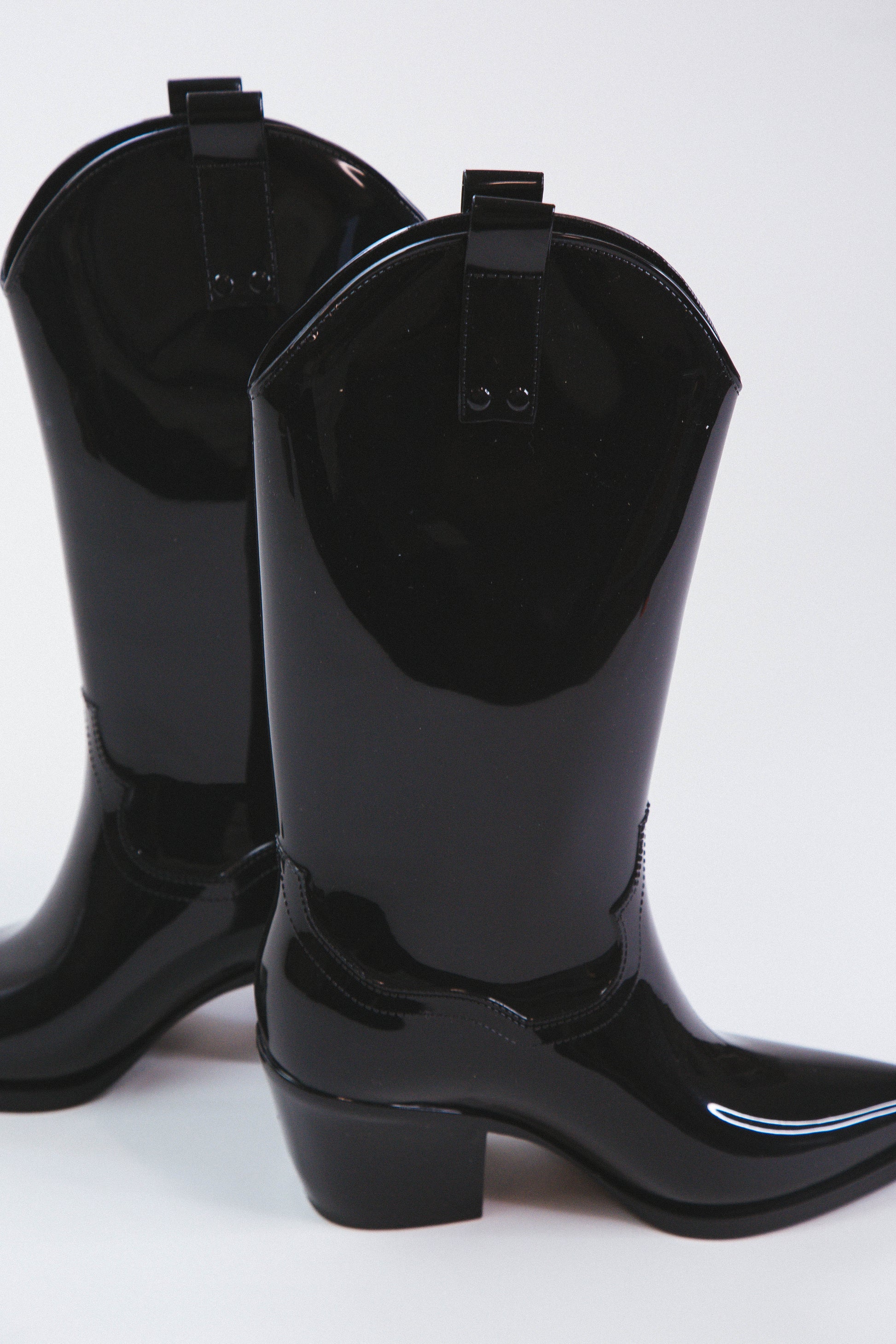  Annie Western Rain Boot, Black | Beach By Matisse
