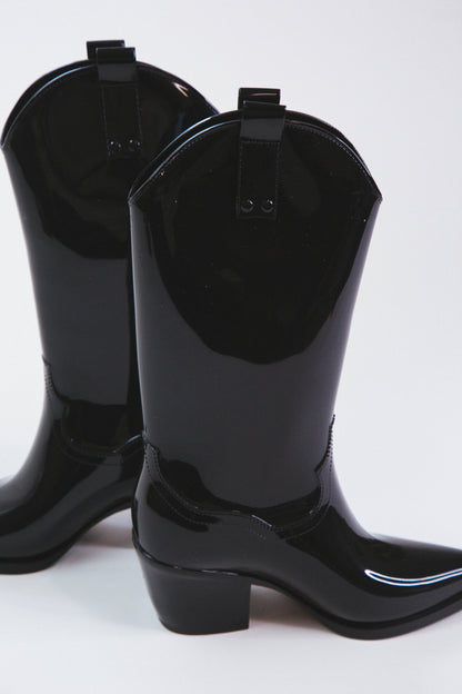  Annie Western Rain Boot, Black | Beach By Matisse
