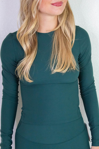  Onform Long Sleeve Top, Meridian | SPANX