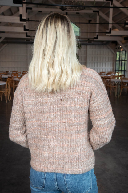  Syla Crew Neck Pullover Sweater, Soft Brown | RD Style