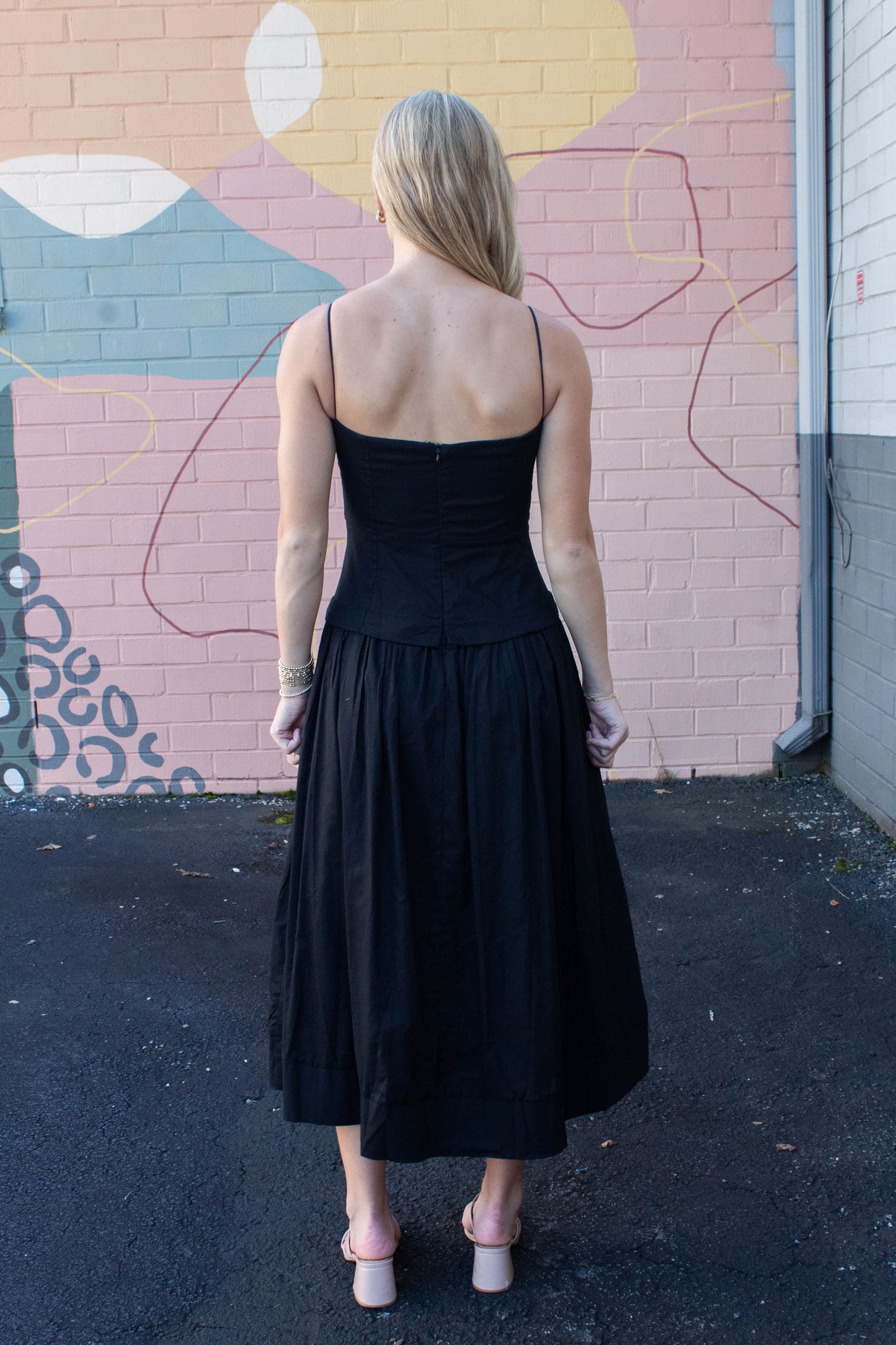  Celeste Corset Lined Strapless Dress, Black