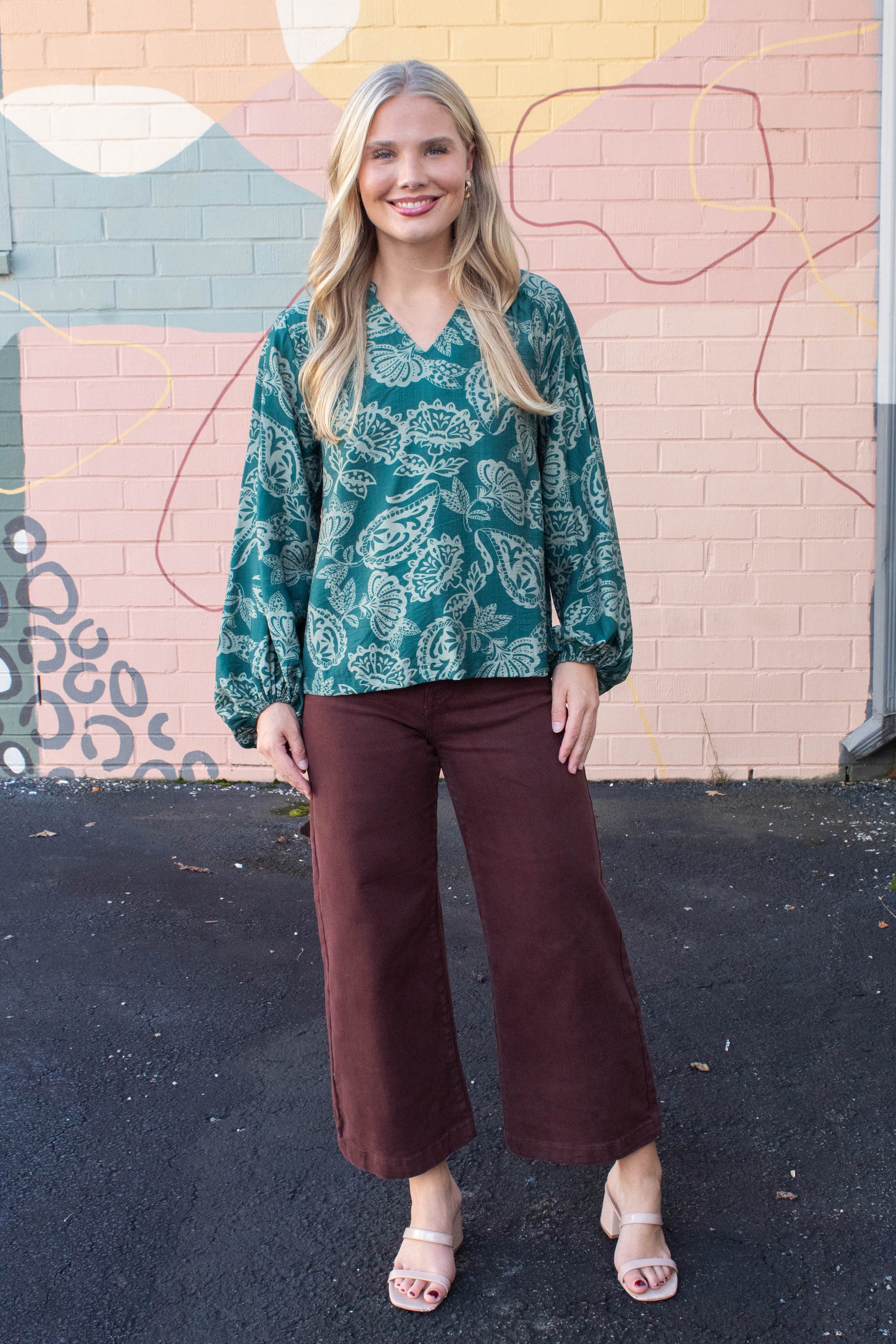  Journee High Rise Adjustable Waist Jeans, Chocolate Brown