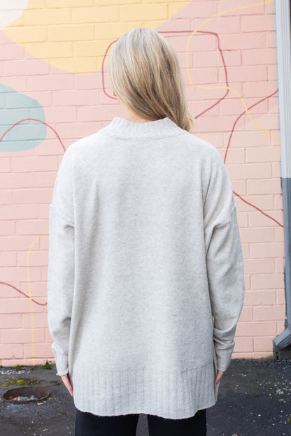  Oakleigh Relaxed Fit Sweater, Light Taupe