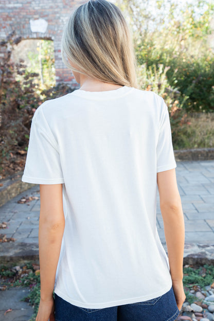  Apres Ski Cocktails Boyfriend Tee, Sea Salt | Z Supply