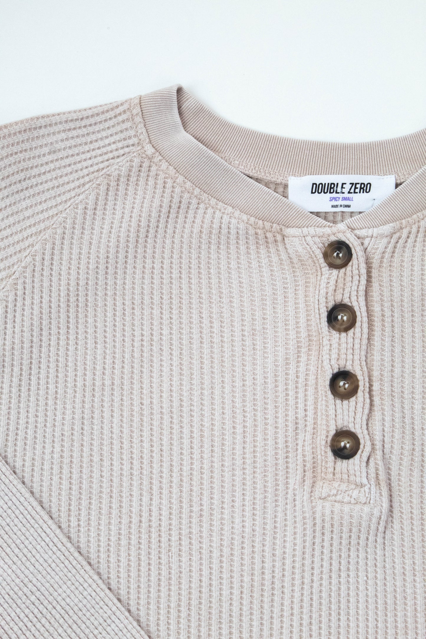  Jordan Knit Henley Top, Dark Taupe