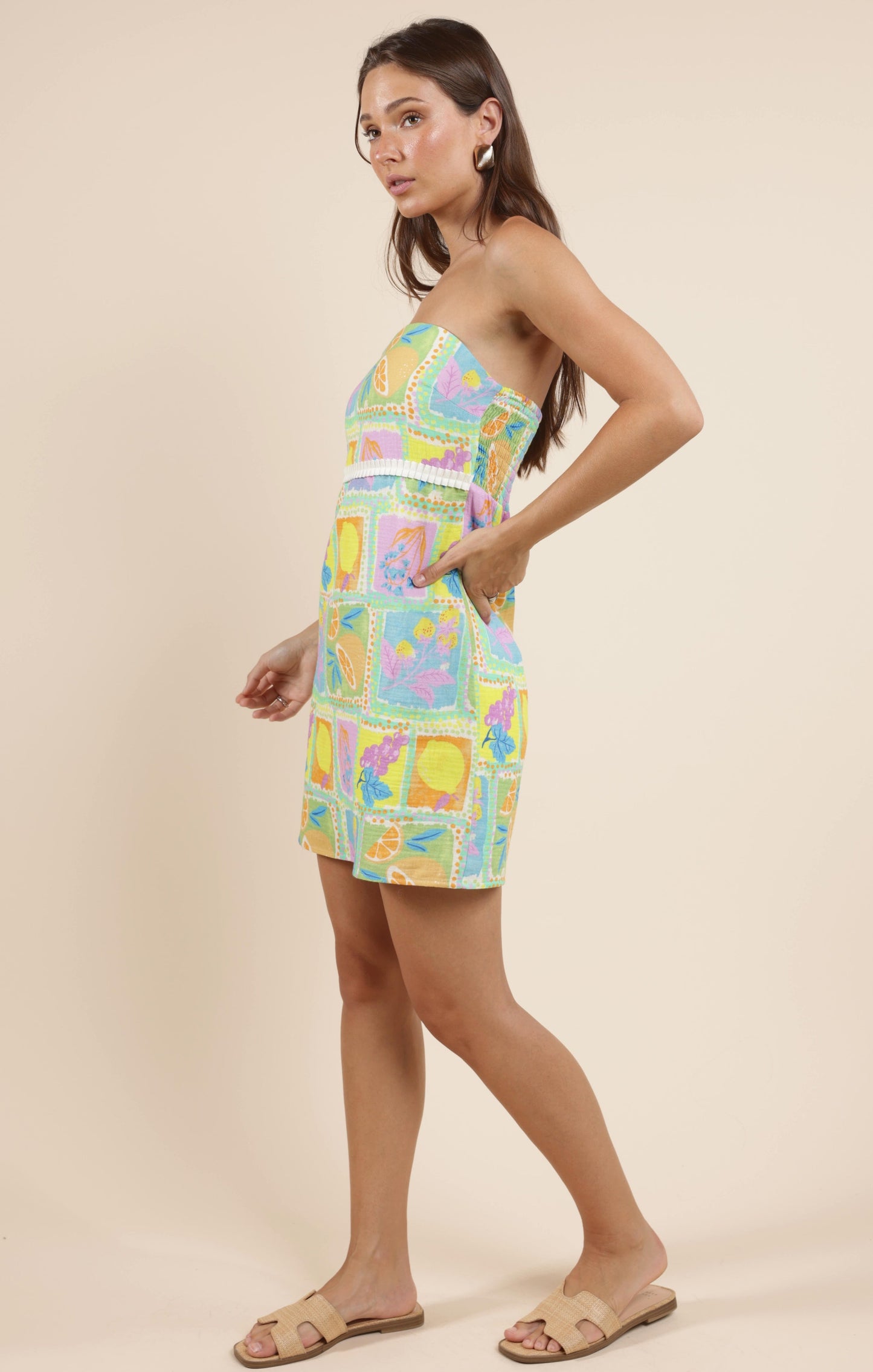  Mimosa Tube Mini Dress, Multi | Sadie & Sage