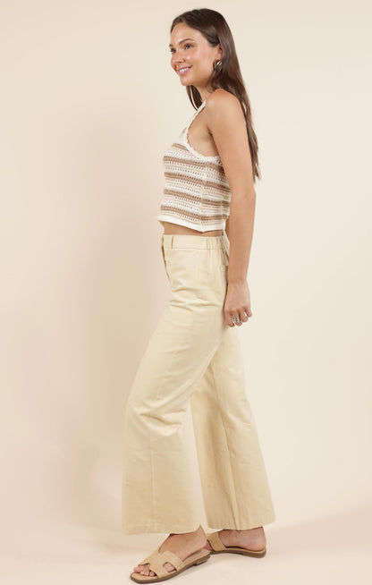  Tisha Striped Sweater Tank, Cream Multi | Sadie & Sage