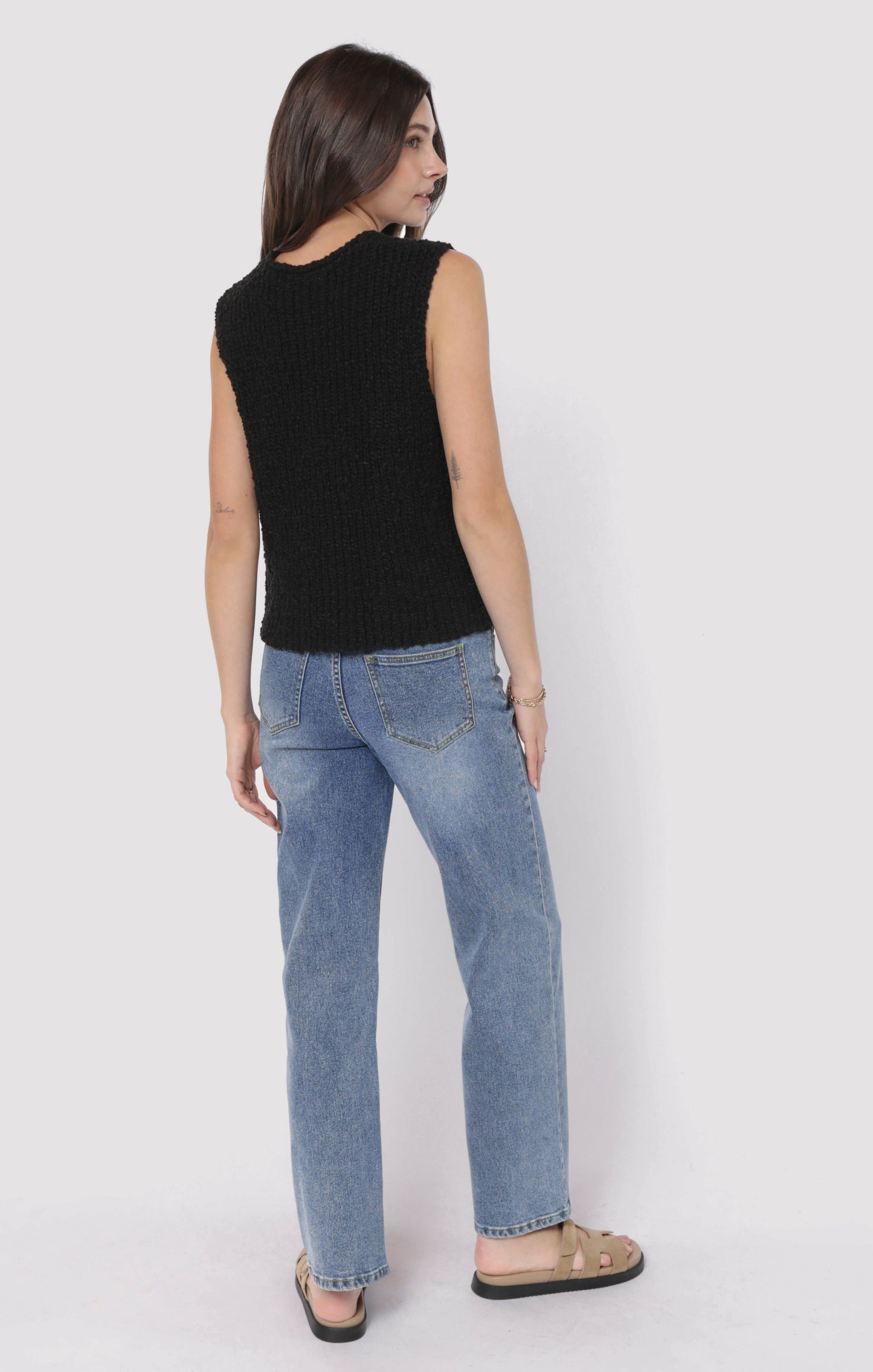  Arlo Cardi Vest, Black | Sadie & Sage