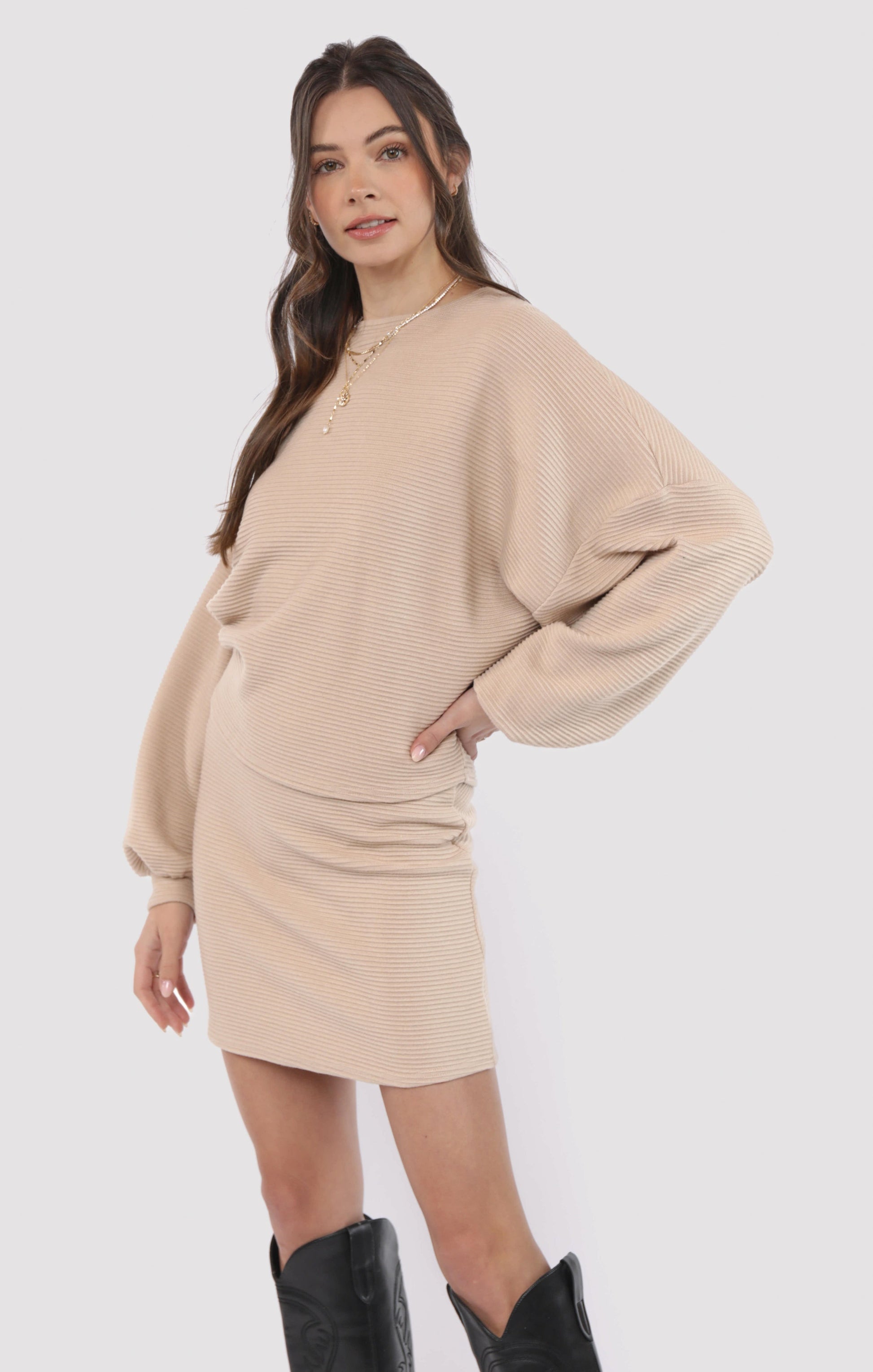  On A Stroll Dolman Sleeve Top, Cream | Sadie & Sage