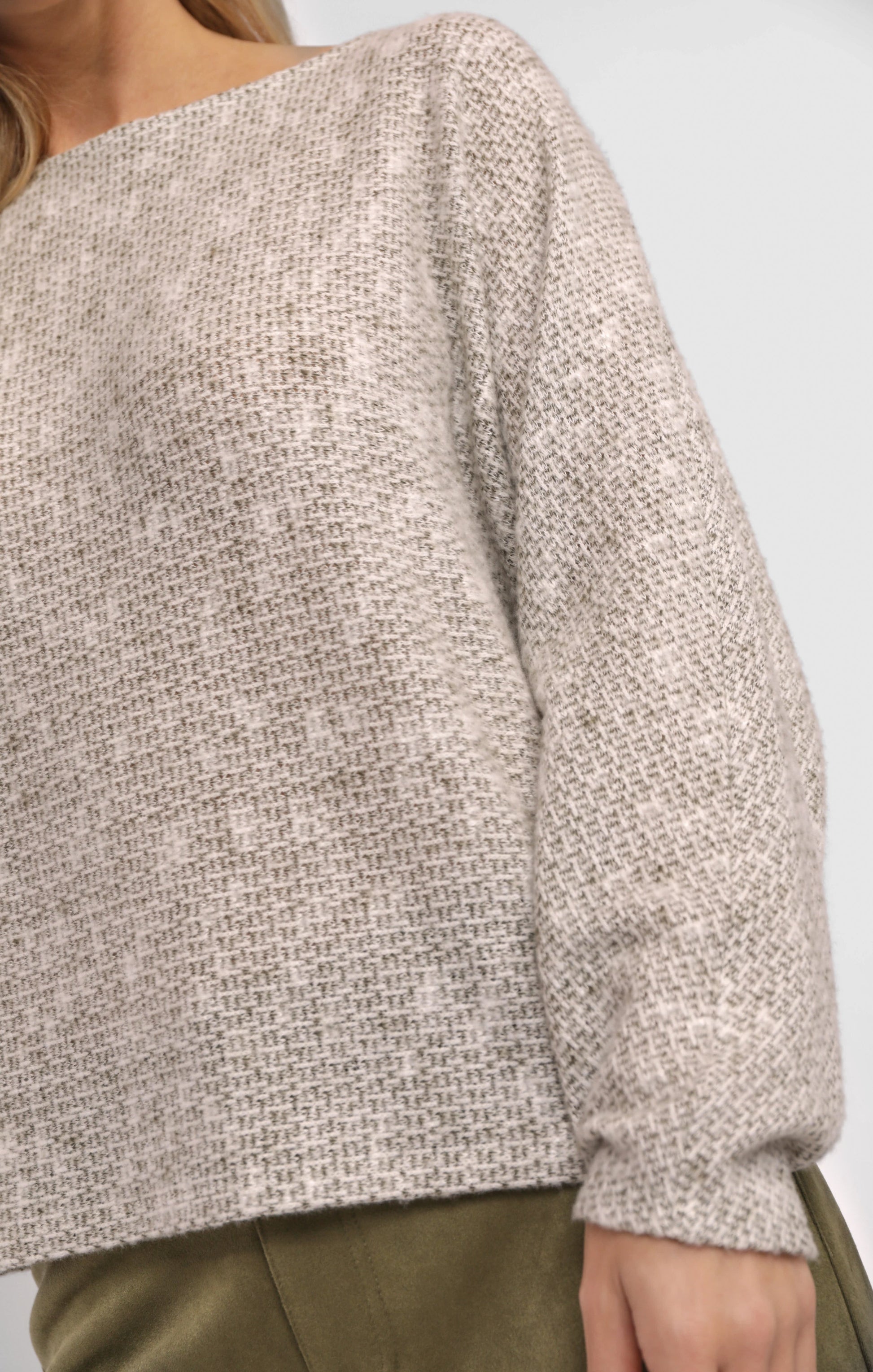 Billie Dolman Sleeve Knit Top, Olive | Sadie & Sage