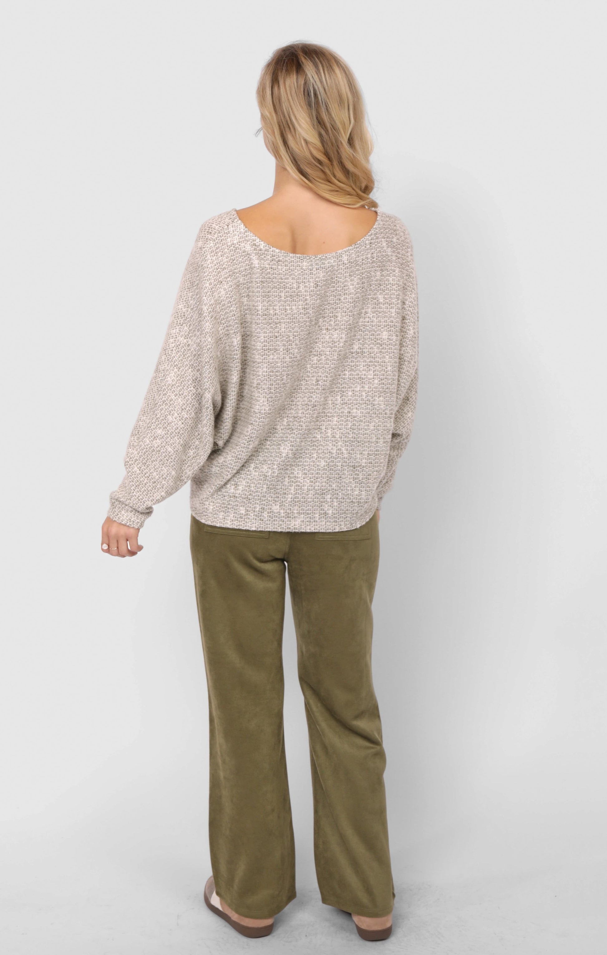  Billie Dolman Sleeve Knit Top, Olive | Sadie & Sage