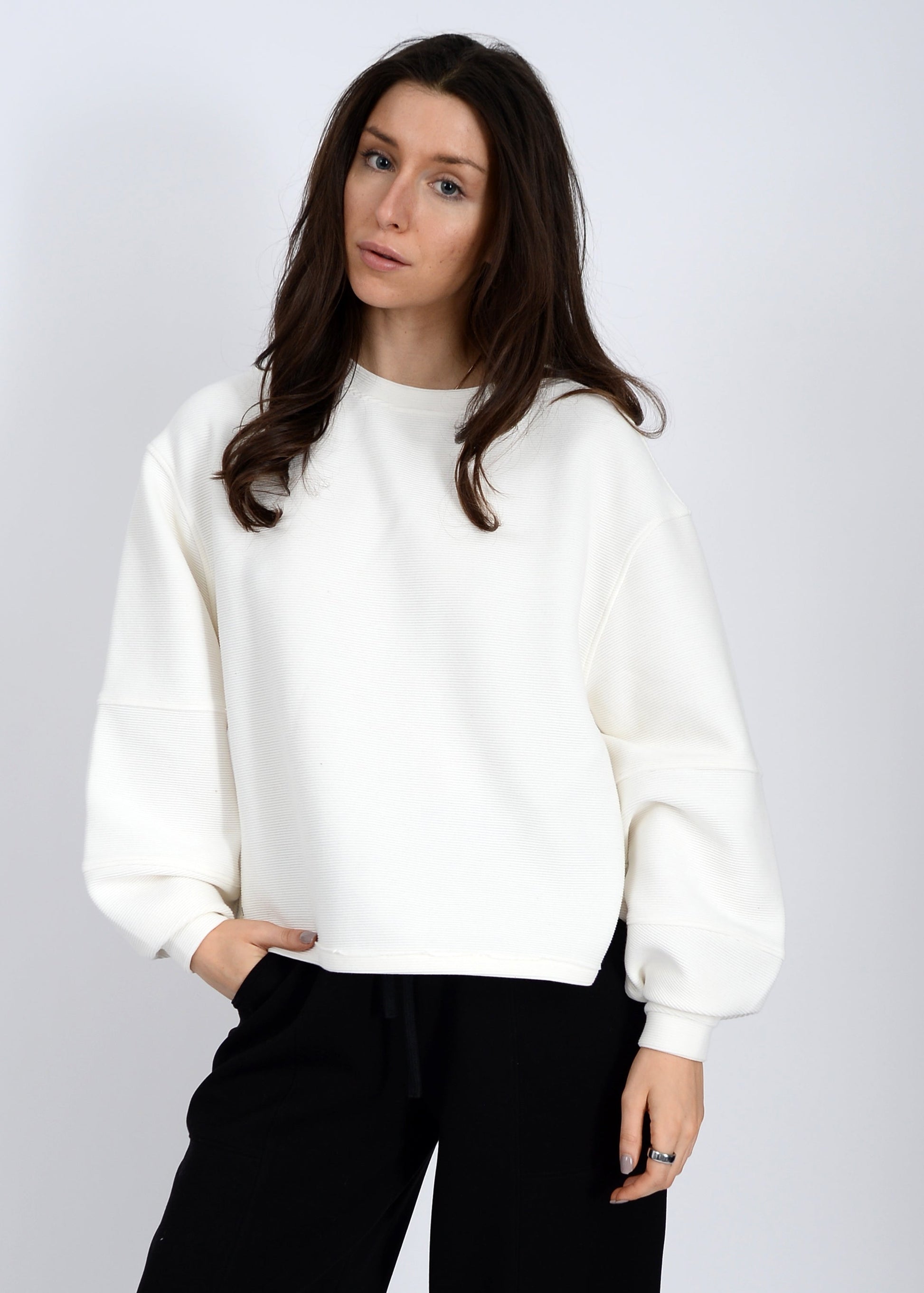  Lucina Ottoman Knit High Low Top, Calla Lilly | RD Style