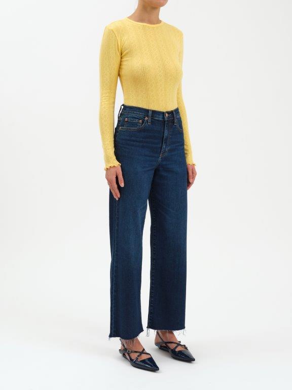  Pleaser High Rise Wide Ankle Jeans, Magic Hour | Daze