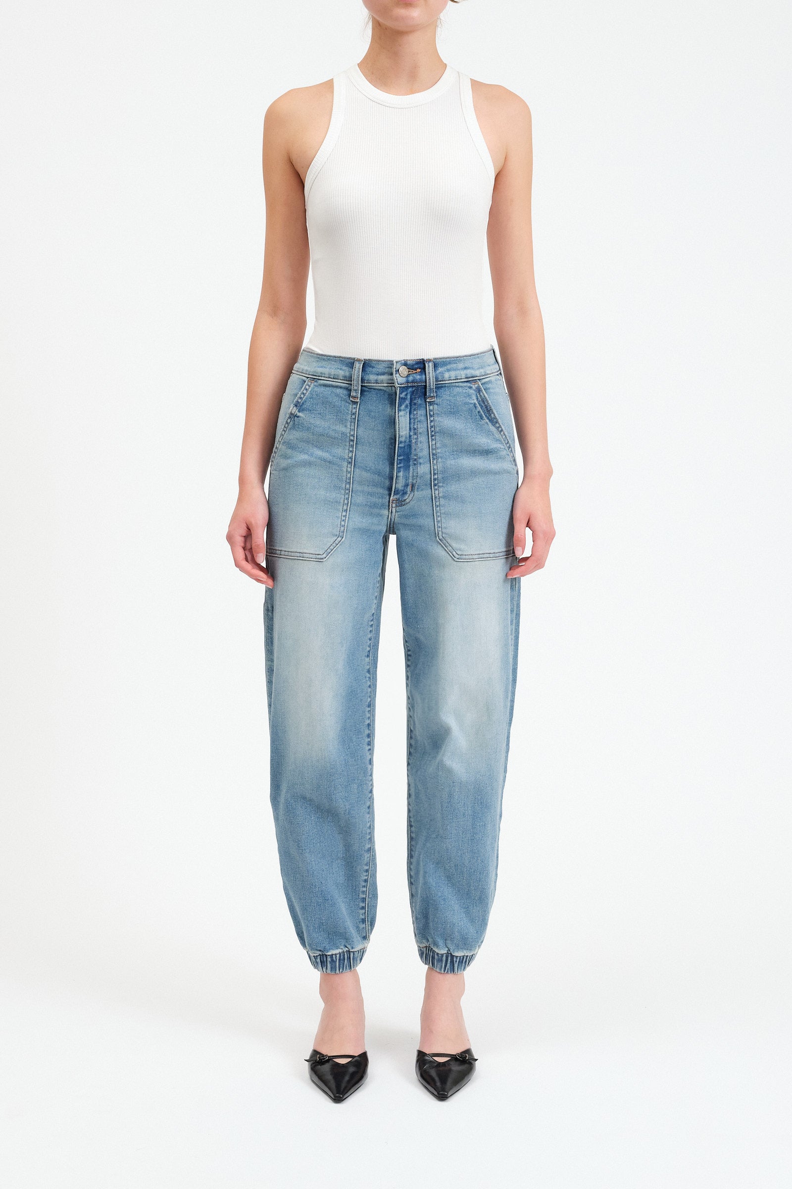  The Champ High Rise Jogger Jeans, Wings | Daze