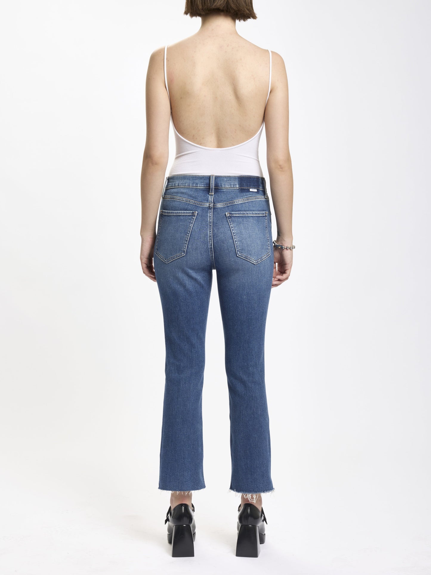  Shy Girl High Rise Crop Flare Jeans, Influencer | Daze