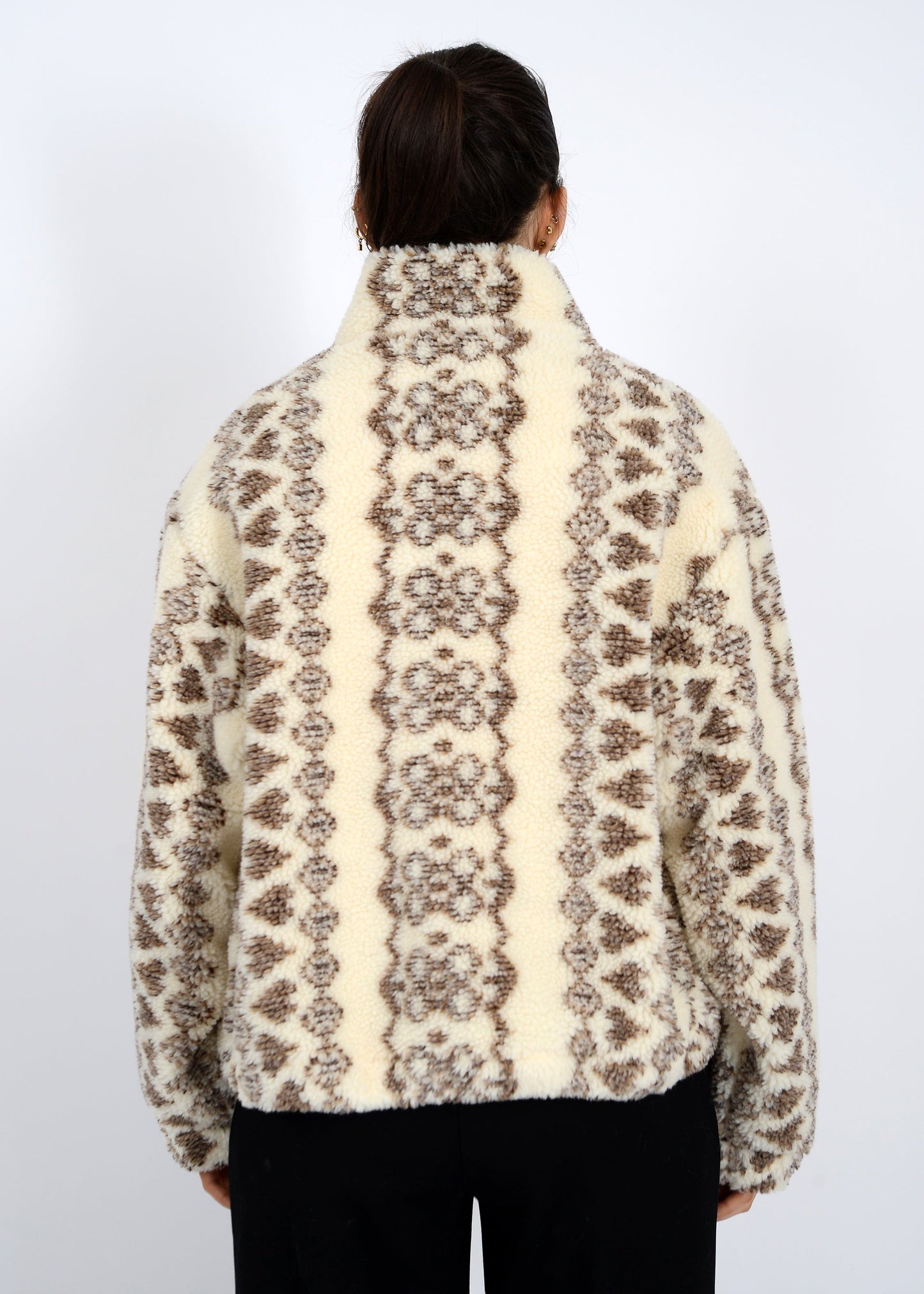  Whistler Sherpa Zip Front Jacket, Brown | RD Style
