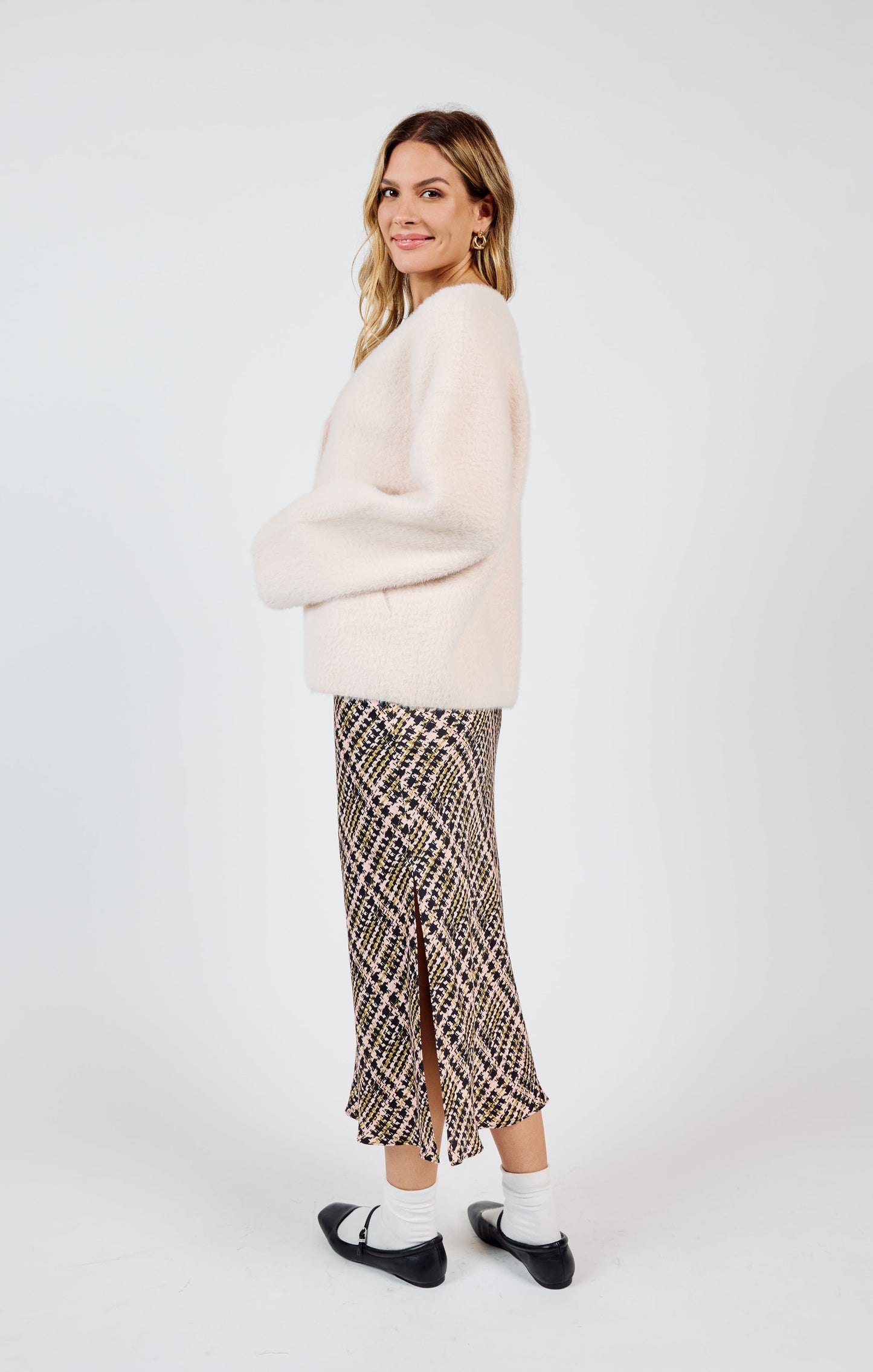  Consistency Soft Cardigan Coat, Light Blush | Sadie & Sage