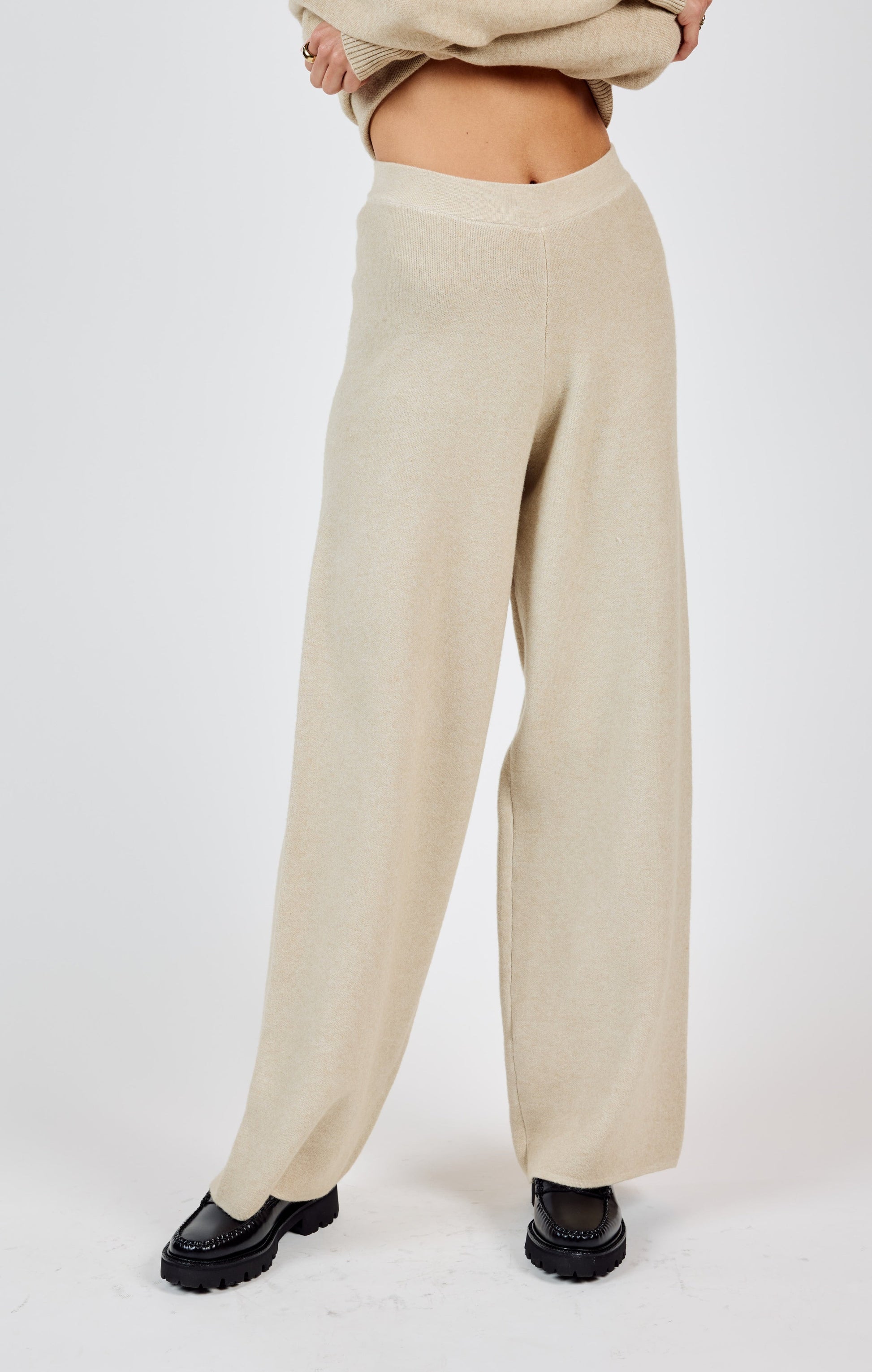  Kelsie Knit Pants, Stone | Sadie & Sage