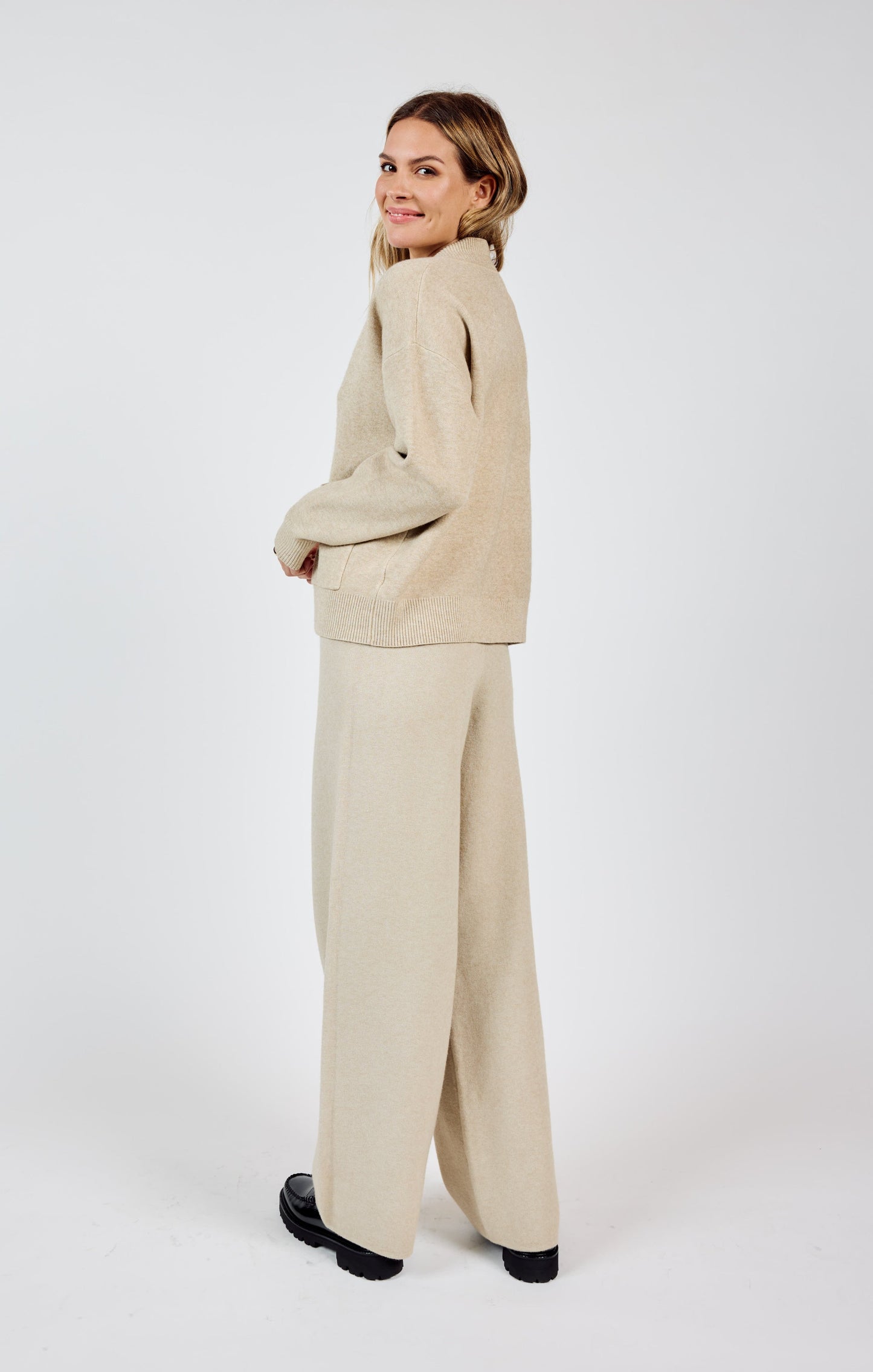  Kelsie Knit Pants, Stone | Sadie & Sage
