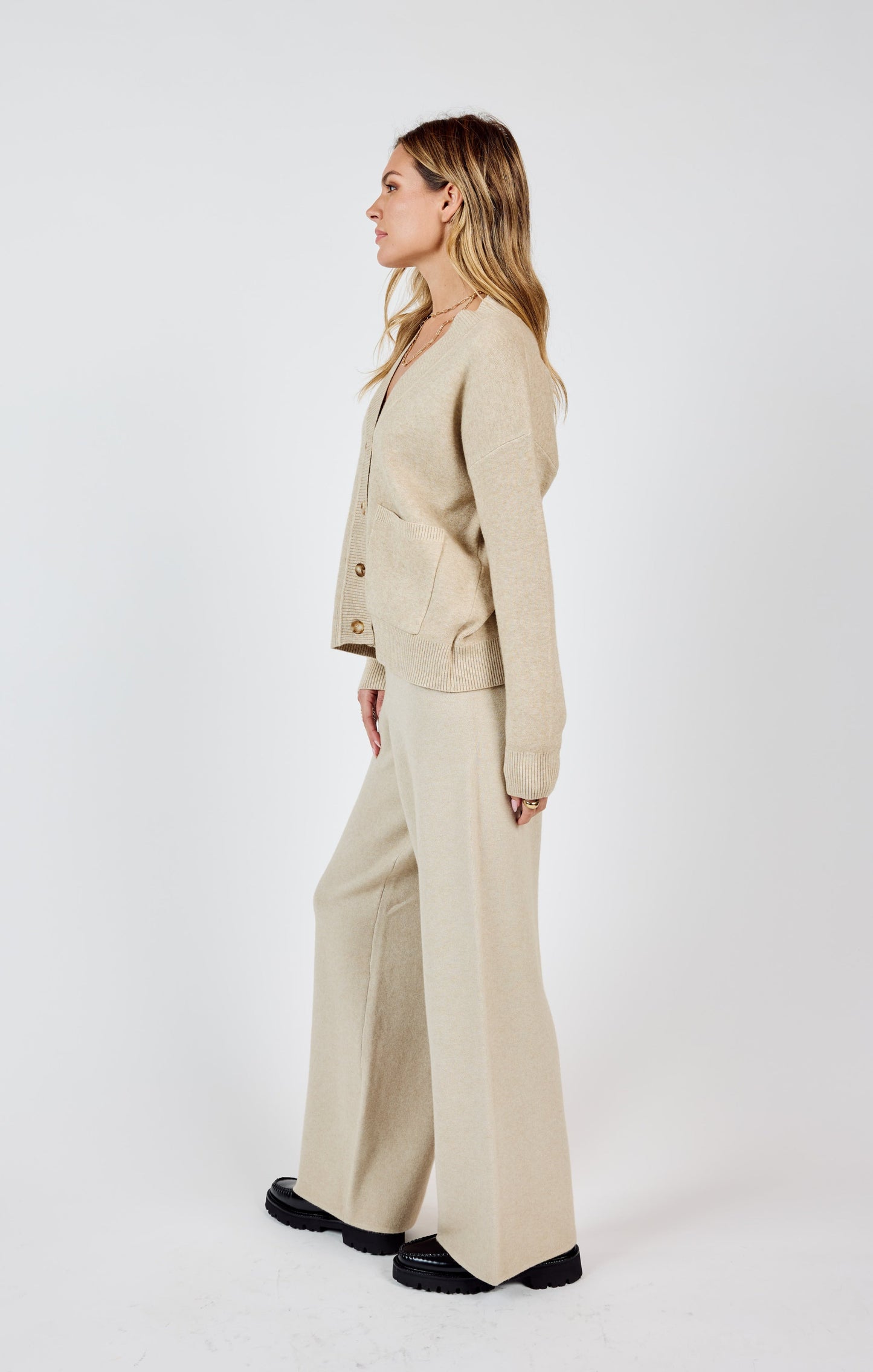  Kelsie Knit Pants, Stone | Sadie & Sage