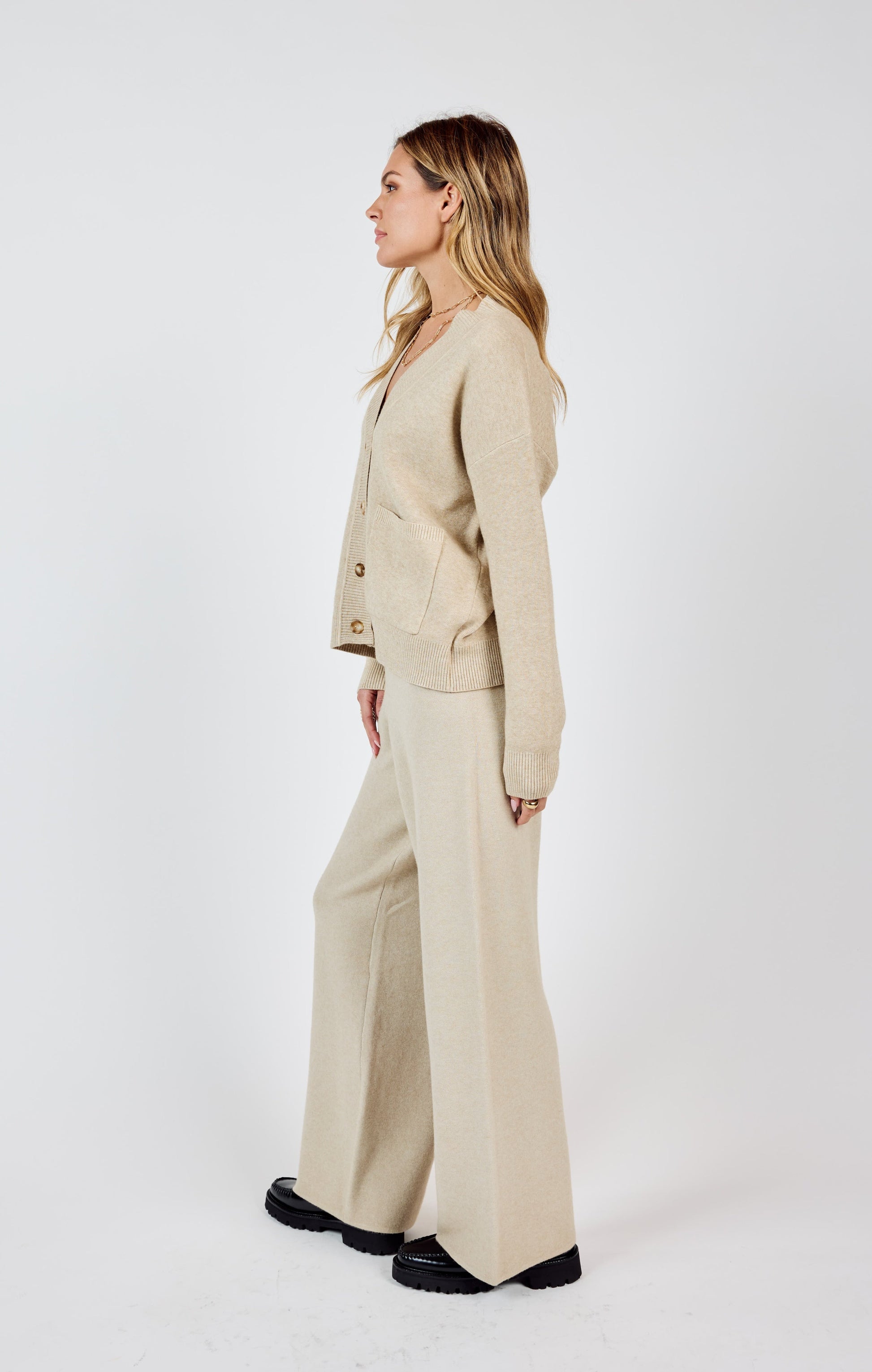 Kelsie Knit Pants, Stone | Sadie & Sage