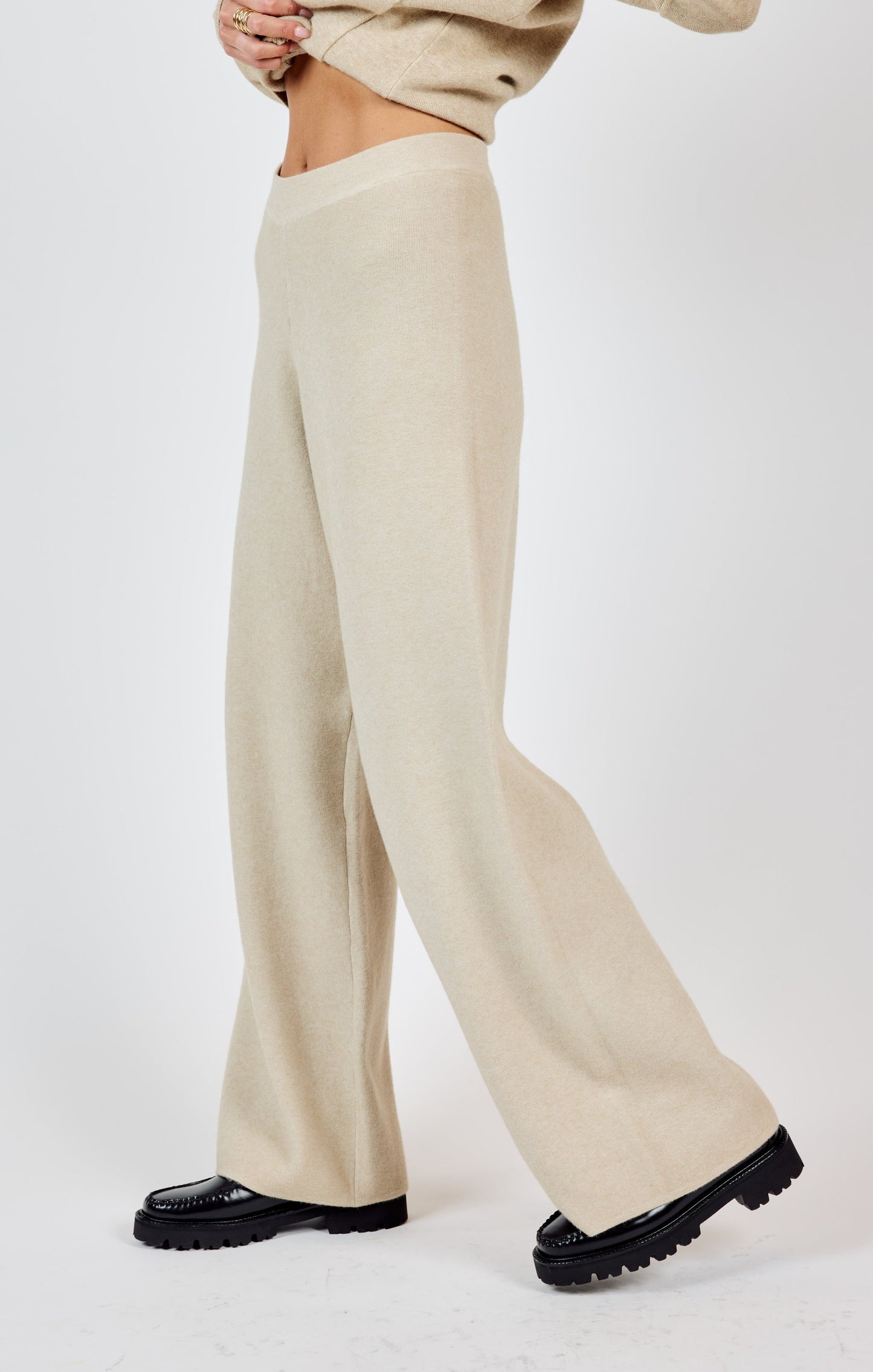  Kelsie Knit Pants, Stone | Sadie & Sage