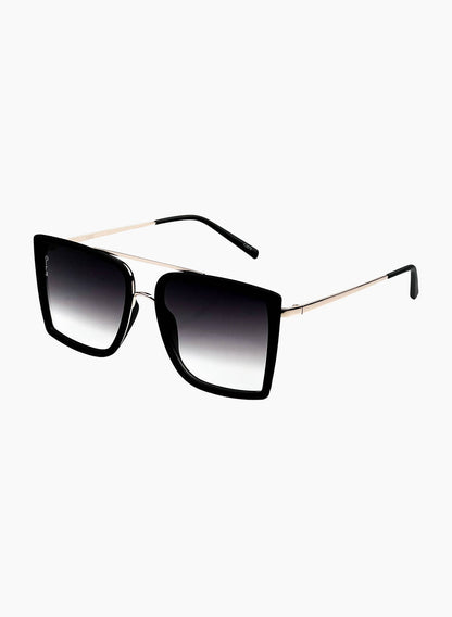  Velda Sunglasses, Black/Goldfade | Otra