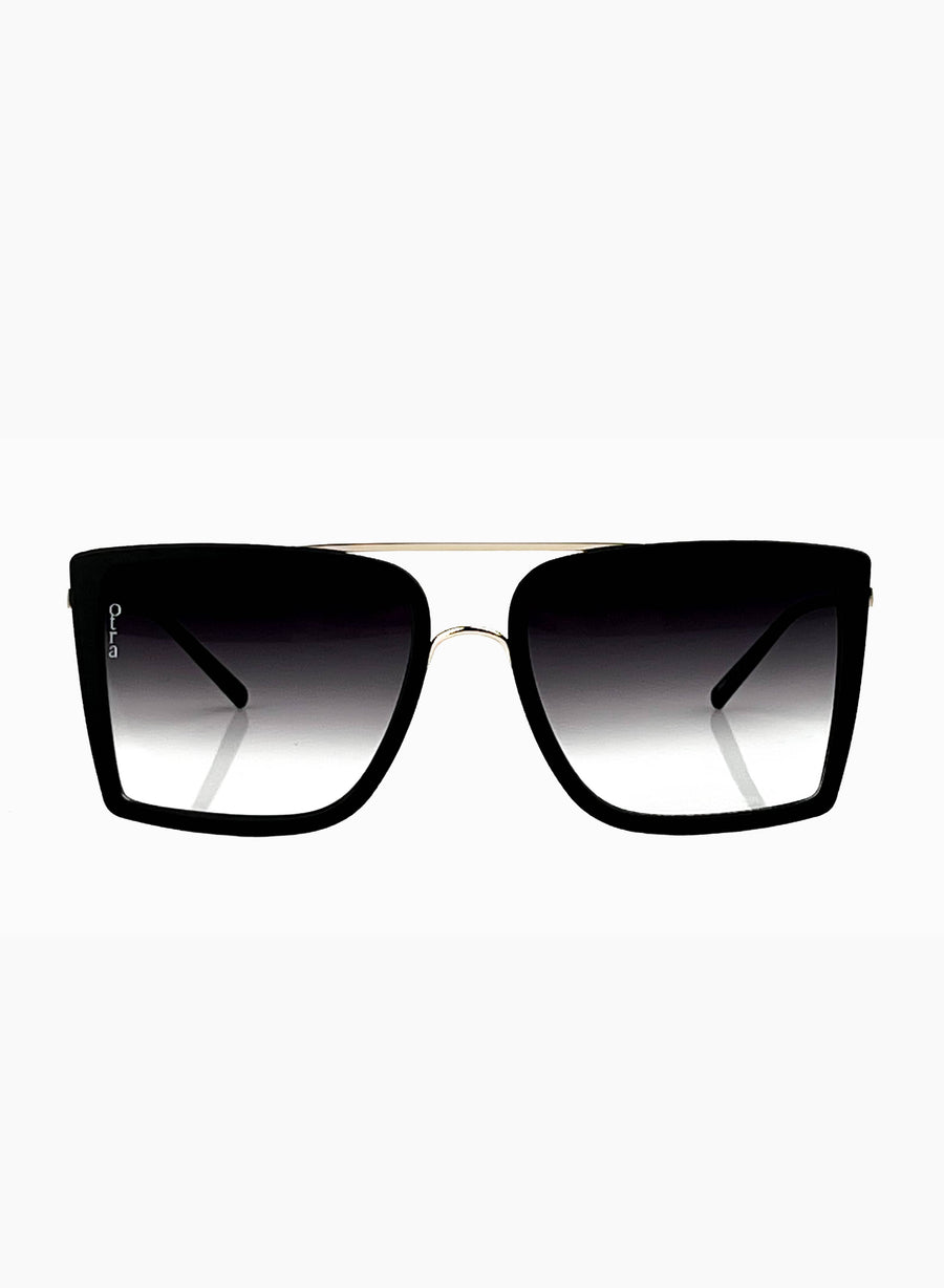  Velda Sunglasses, Black/Goldfade | Otra