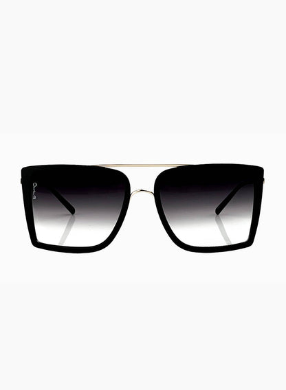  Velda Sunglasses, Black/Goldfade | Otra